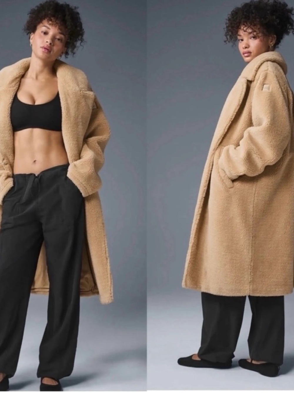Alo Yoga Oversized Teddy Sherpa Coat - Camel